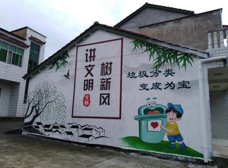 衡山墙绘是现在流行的墙体广告